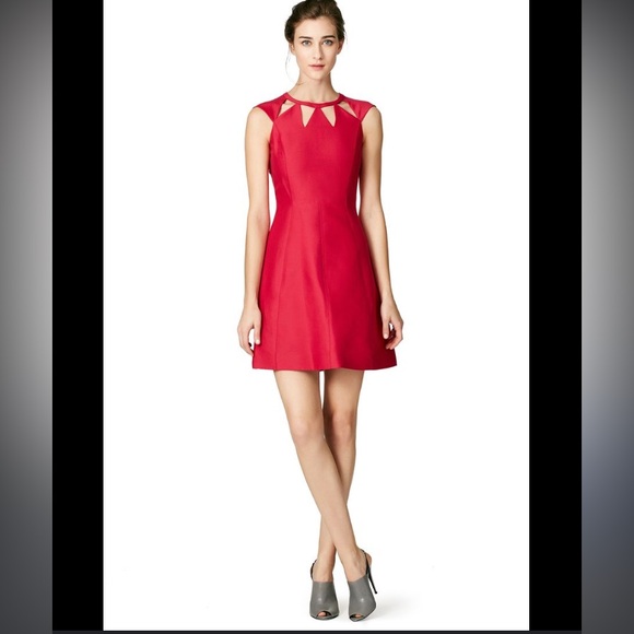 Halston Heritage Dresses & Skirts - Halston Heritage Pink A-Line Cutout Dress